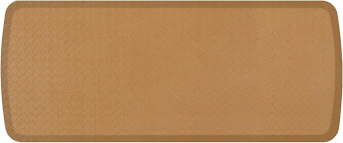 GelPro Elite Premier Gel & Foam Anti-Fatigue Kitchen Floor Comfort Mat, 20" x 48", Basketweave Khaki