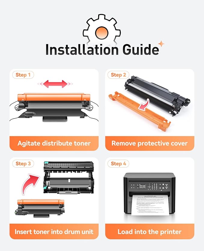 DR830 Drum Unit(Not Toner) 2-Pack Replacement for Brother DR830XL DR-830 Drum Unit use with DCP-L2640DW HL-L2460DW HL-L2405W HL-L2480DW MFC-L2820DW MFC-L2807DW MFC-L2760DW HL-L2400D HL-L2865DW Printer