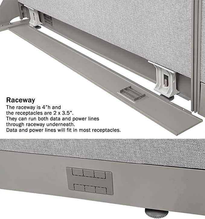 GOF Office Partition Single Panel (24" w x 48" h) 2ft x 4ft