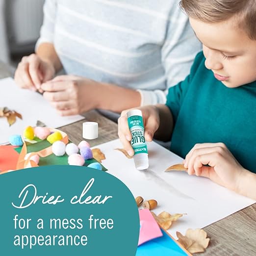 EXTRIC Glue Sticks for Kids, White Glue Sticks Bulk Classroom 12 Count, 0.75 Ounce, Washable All Purpose, for Kids, School and Home