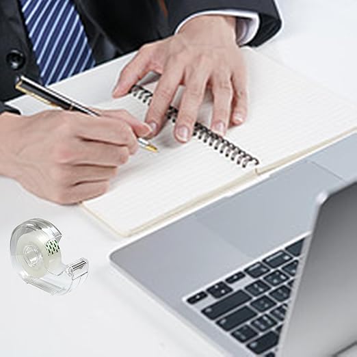 Clear Tape, Transparent Tape for Office, 3/4 in, Dispensered, 16 Packs