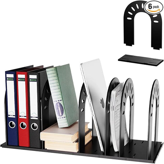 File Organizer,Desk Organizer,Binder Organizer for Desk, Mail Organizer,Adjustable Vertical Magazine File Holder for Office School & Classroom (black)