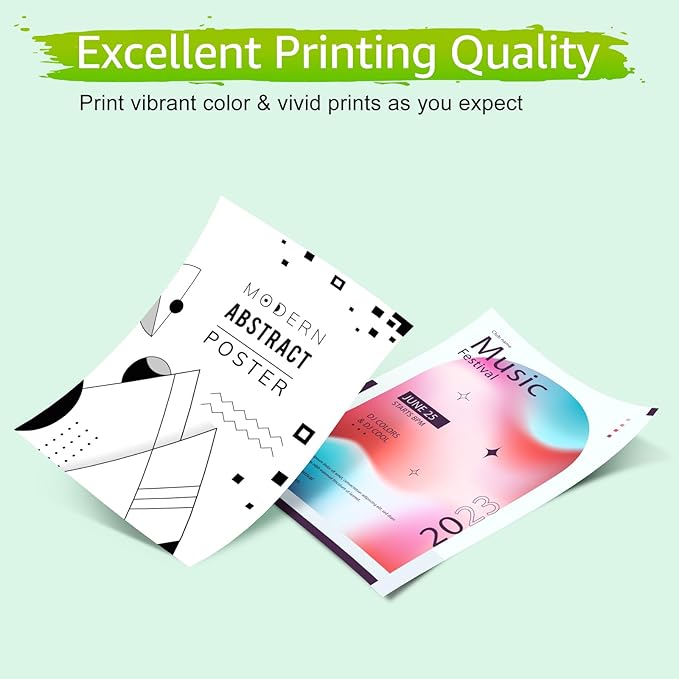 greencycle 62XL Remanufactured Ink Cartridges Combo Pack Replacement for HP 62 XL C2P05AN C2P07AN Compatible for Envy 5540 5660 7640 7645 Officejet 200 2250 5740 8040 (1 Black 1 Color)