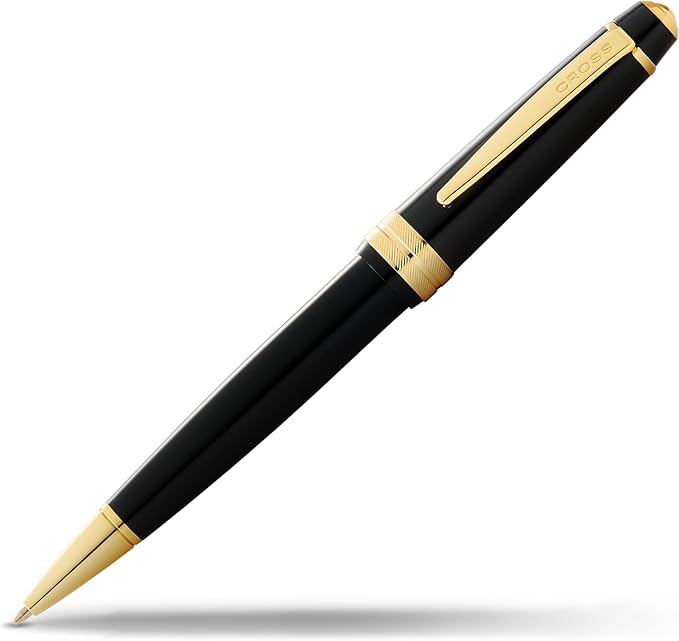 Cross Bailey Light Refillable Ballpoint Pen Presented in a Everyday Gift Box - Medium Point, Black Ink, Polished Black