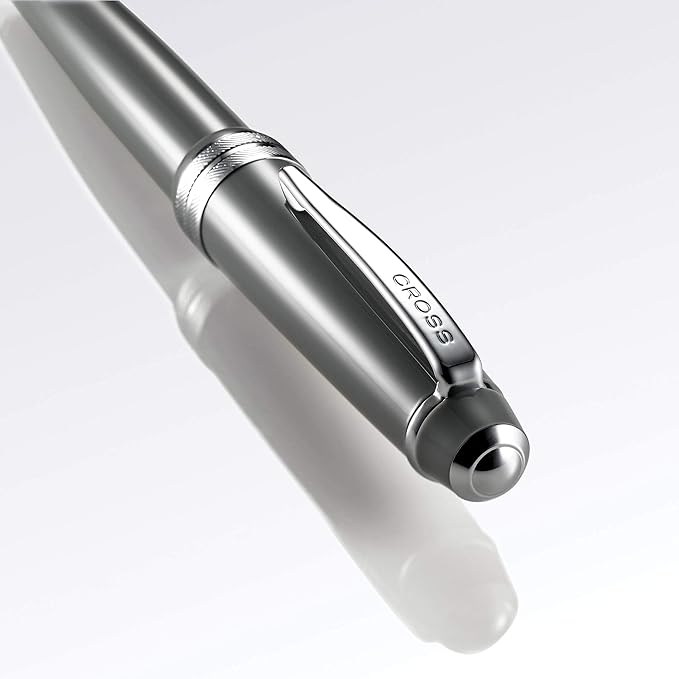 Cross Bailey Light Refillable Ballpoint Pen Presented in a Everyday Gift Box - Medium Point, Black Ink, Glossy Black