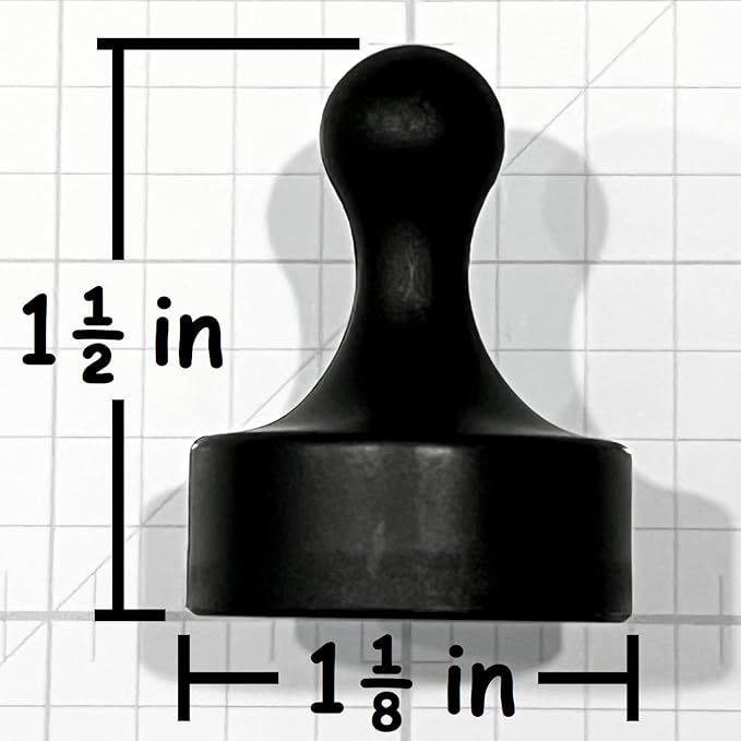 GLASSBOARD STUDIO Powerful Neodymium Magnets, Pawn-Shaped - Strong Fridge/Refrigerator and Whiteboard Magnet, Ideal for Office, Kitchen, Crafts - Rare Earth, Heavy Duty (2, Meadow Lilac)