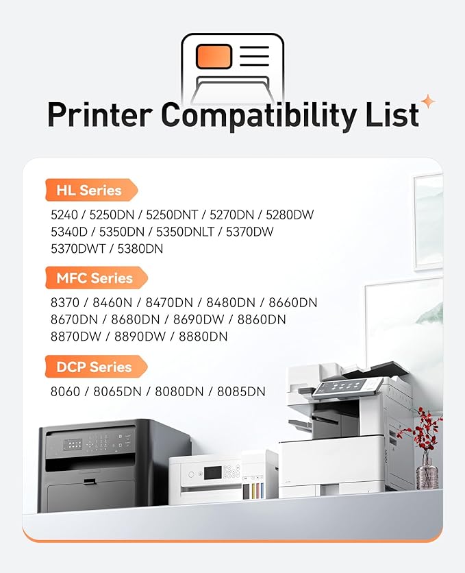 DR620 Drum Unit(Not Toner)Compatible for Brother DR-620 Imaging Drum HL-5370DW HL-5340D DCP-8060 DCP-8065DN 8085DN 8080DN HL-5240 5340D 5350DN 5370DW HL-5250DN MFC-8660DN 8480DN 8680DN 8690DW Printer