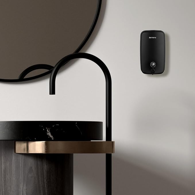 Commercial Soap Dispenser Wall Mount Stainless Steel Soap Dispensers Liquid Manual Anti-Leak Pump Hand Soap Dispenser for Bathroom Kitchen Black (17 fl.oz./500ml)