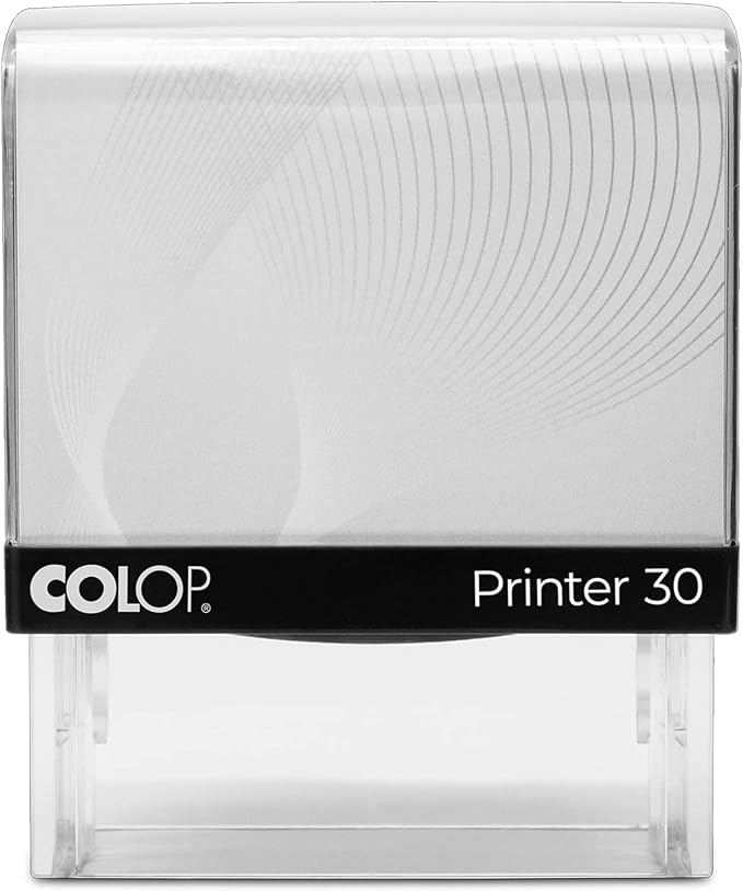 COLOP Medium Size Self Inking Custom Signature Stamp - Choose from 15 Ink Colors