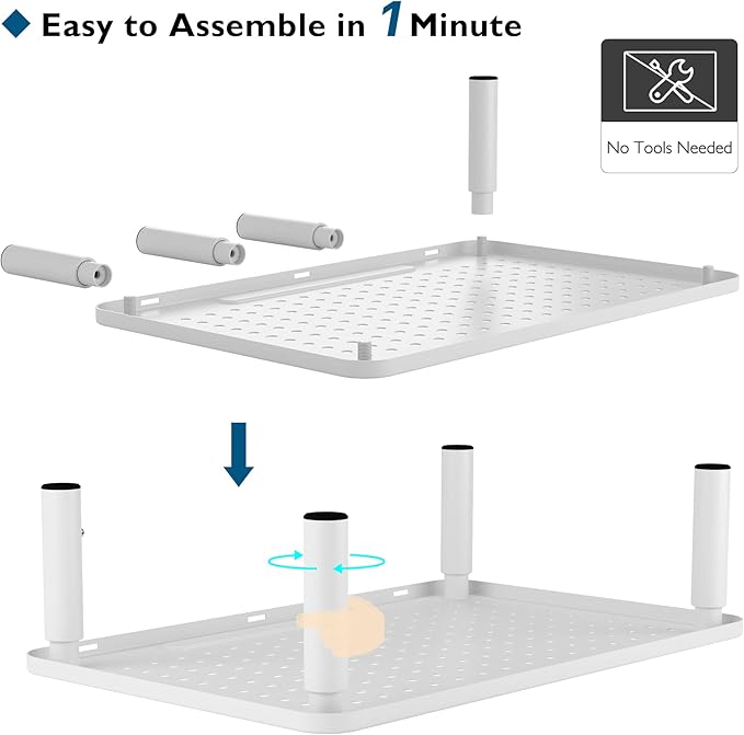 BONTEC 2 Pack 3 Height Adjustable Monitor Stand Riser with Pen Holder, Ergonomic Metal Laptop Stand with Cable Management, Desktop Stand for Computer, Printer, Monitor, Laptop, Black Steel, 14.5 in