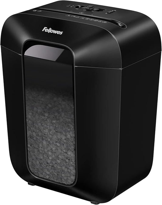 Fellowes LX41-DB 8-Sheet Micro-Cut Paper Shredder for Home Office