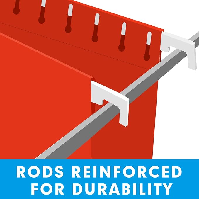 Hanging File Folders, RAZCC 30 Pack Reinforced Hanging Folders Letter Size, Designed for Bulky Files, Filing Cabinet, Adjustable Tabs, Assorted Colors