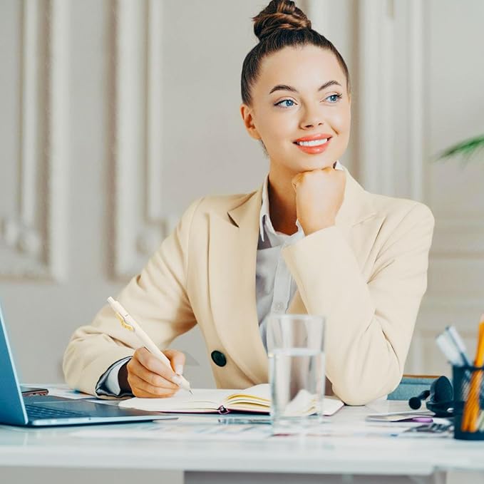 FIOVER Cat Pens,8Pcs 0.5mm Quick Dry Black Ink Fine Point Smooth Writing Pens, High-End Series Ballpoint for Journaling Note Taking, Cat Lover Gifts for Women(8Pcs Cat pen)