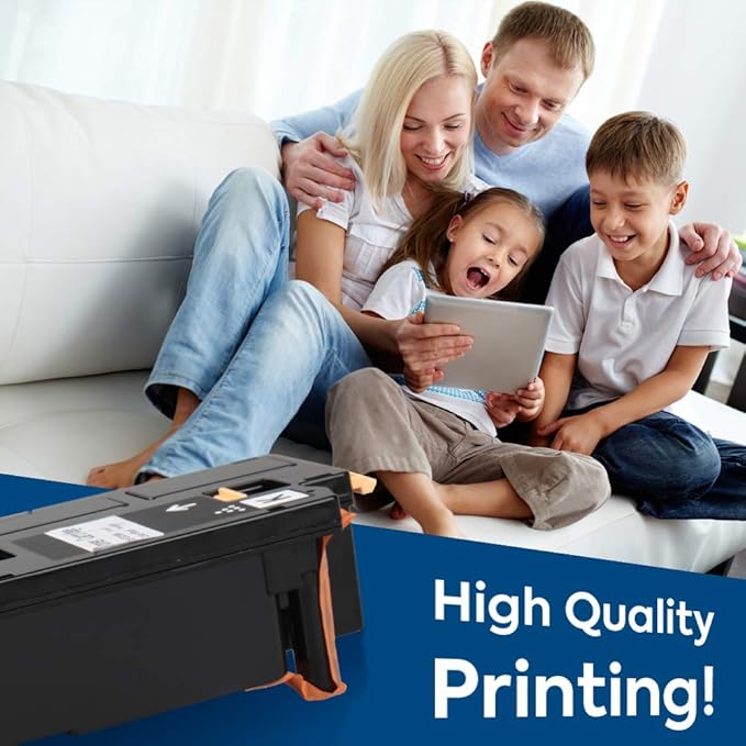 Dell 1250 Compatible Toner Cartridge Replacement for use in Dell 1250c Dell 1350cnw Dell 1355cn 1355cnw 1755nf 1755nfw c1760nw c1765nf c1765nfw Printer (KCMY, 4-Pack)