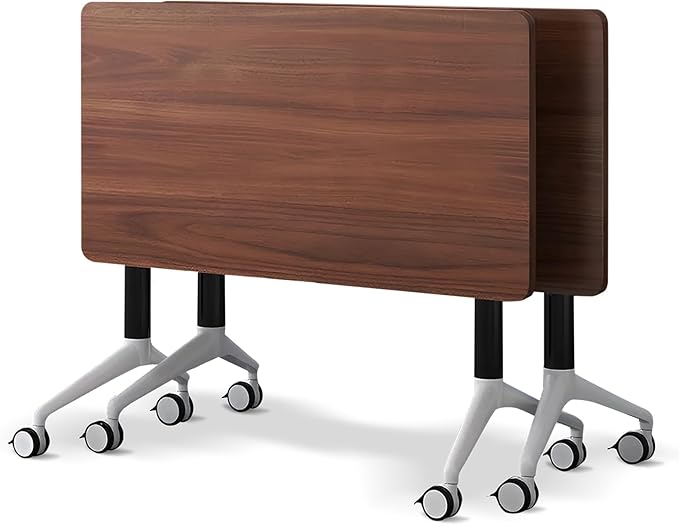 Conference Room Table with Flip-Top Design for Dynamic Meetings, Business Table Computer Desk with Heavy-Duty Frame,Foldable Seminar Meeting Tables for Home Office (2, A, 70.8IN)