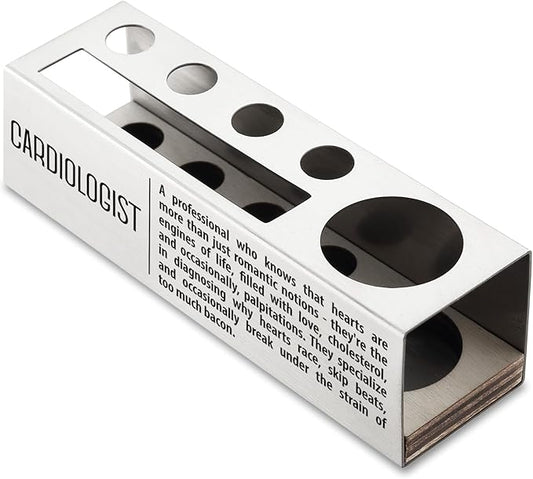 Cardiologist Definition Gifts for Women, Men, Cardiologist Office Supplies Desk Decor Stainless Steel Pen Pencil Holders WCC45
