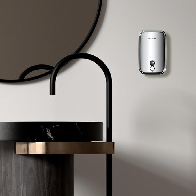 Commercial Soap Dispenser Wall Mount Stainless Steel Soap Dispensers Liquid Manual Anti-Leak Pump Hand Soap Dispenser for Bathroom Kitchen Silver (35 fl.oz./1000ml)