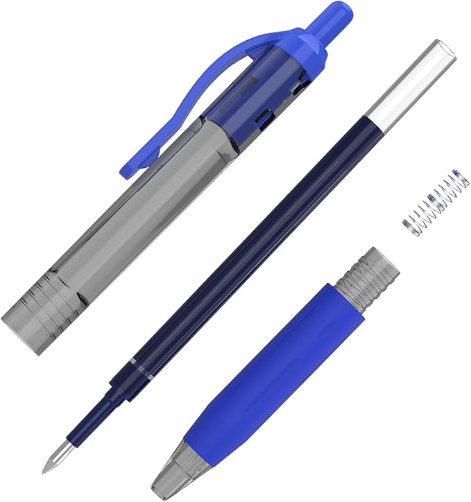 EYEYE G-103 Retractable Gel Blue Pens 0.7mm, 10 Pack Medium Point Ballpoint Pen Quick Drying, Pen Fine Point Smooth Writing Pens for Office School Supplies