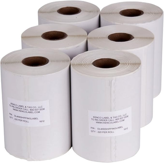 Dymo® Compatible 1744907-4" x 6" Dymo® 4XL Postage Shipping Labels (1 Roll - 220 Labels Per Roll) (6 Pack Fast Direct)