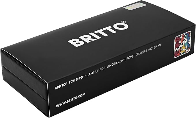 Britto Premium Rollerball Pen - Extra Fine Point with 0.5mm Premium-Grade Refillable Liquid Black Ink, Smooth Precision Writing & Quick Drying Pen for Journaling (Japanese, Camouflage)