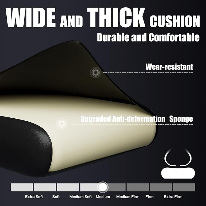 Gaming Chair, Ergonomic Office Computer Chair with Footrest and Lumbar Support Massager Racing Style High Back Video Gamer Chair, Wide＆Thick Cushion, 90°-135° Recline, Adjustable Height, Blue