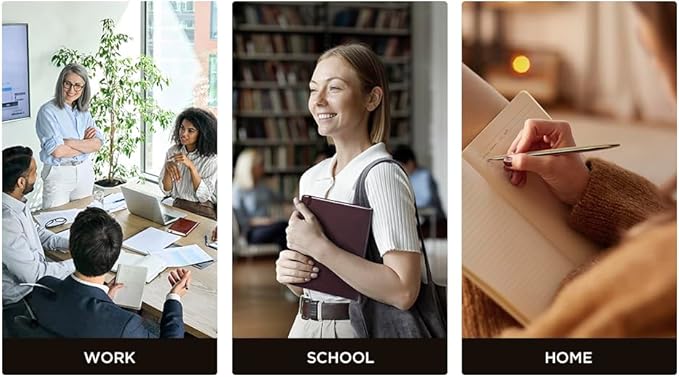 &And Per Se Lined Journal Notebook, 160 Pages, A5 5.7 x 8 inches College Ruled Thick Paper Notebook Journals for Writing, Hardcover Notebooks for Women Men Office School (1 Pack, Green)