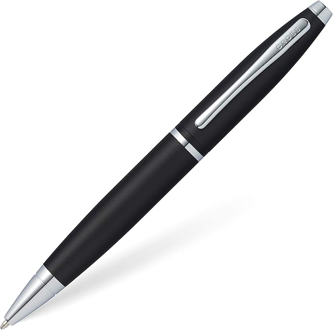 Cross Calais Refillable Ballpoint Pen Presented in a Luxury Gift Box - Medium Point, Black Ink, Matte Black