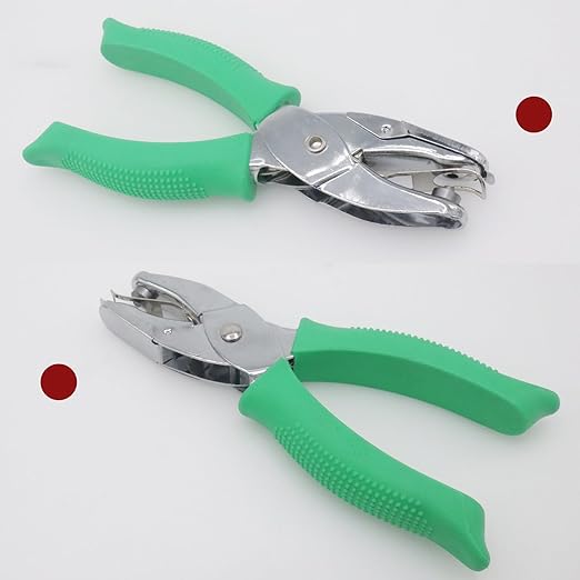 Handheld Round Shape Hole Punch, 1/8 Inch Hole Size, Craft Paper Puncher, Single Pack, Ideal for DIY Projects and Office Use