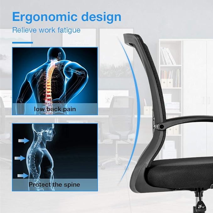 Drafting Chair Tall Office Chair Standing Desk Chair Adjustable Height with Arms Foot Rest Back Support Rolling Swivel Desk Chair Mesh Drafting Stool for Adults