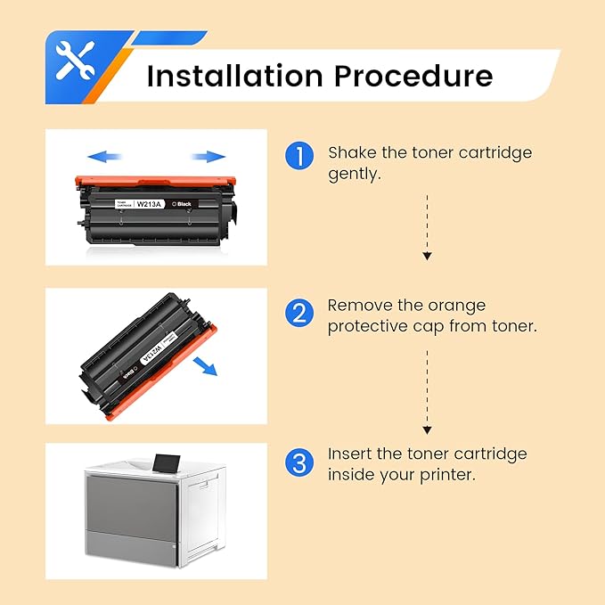 Compatible 213A W2130A Black Toner Cartridge Replacement for HP 213 A 213Y 213X W2130A Toner Work for 5700 6700 6701 MFP 5800 MFP 6800 MFP 6801 Printers (1-Pack, Black)