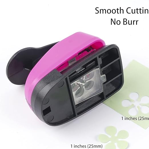 Heart Punch, Flower Hole Punches, Flower Punch, Flowers Paper Punches, 1 inch Hole Puncher for Crafts, 6PCS Flowers Shape Hole Puncher, Heart PaperPunch, Star HolePunch for Scrapbooking