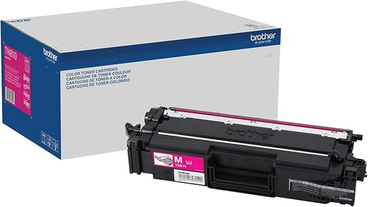 Brother Genuine Standard Yield Toner Cartridge, TN810M, Replacement Magenta Toner, Page Yield Up to 6,500 Pages
