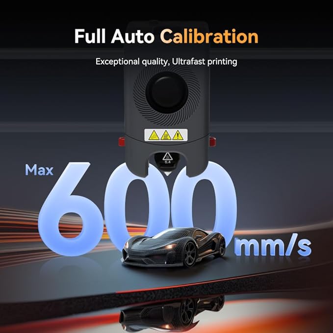 FLASHFORGE Adventurer 5M Pro 3D Printer, One-Click Auto-Printing Max 600mm/s High-Speed with 0.4/0.6mm Nozzle Bundle, CoreXY Structure & Silent Printing, Remote APP Control & Camera Surveillance