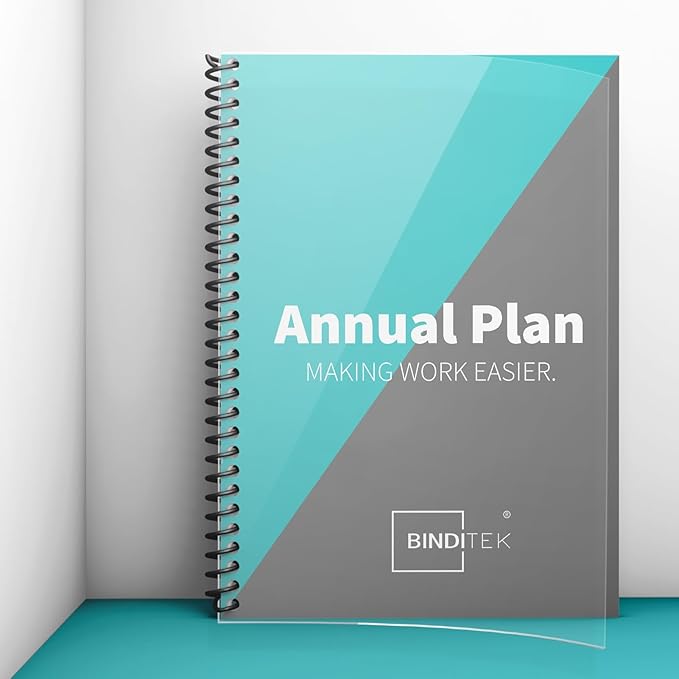 Binditek 50 Pack Plastic Spiral Binding Coils, 28mm (1-1/8"), 240 Sheet Capacity, 4:1 Pitch, Black, 48 Loops, for Letter Size, for Students and Coworkers