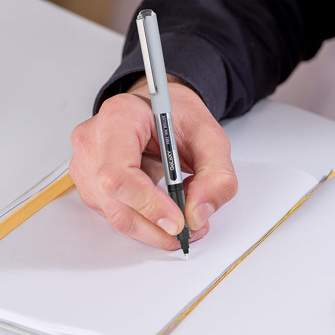 EYEYE Liquid Ink Rollerball Pens 12 Pack 3 Colors Black Blue Red 0.7mm Medium Point Pens Quick Dry Smooth Writing Pens for Journaling Office School Note Taking Supplies