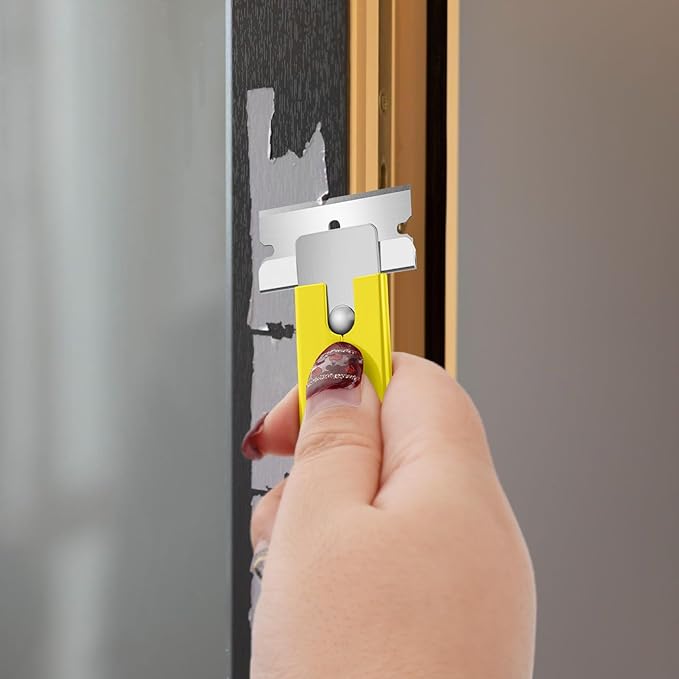 DIYSELF Box Cutter, 12-Pack Box Cutters Retractable for Packages, Boxes, All Metal Tough Sheath, Basic Cutter, Small Utility Knife for Home, Warehouse (Yellow)