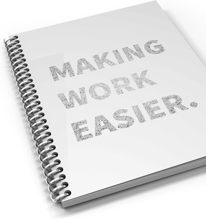 Binditek 50 Pack Plastic Spiral Binding Coils, 6mm(1/4"), 30 Sheet Capacity, 4:1 Pitch, Clear, 48Loops, for Letter Size, for Students and Coworkers