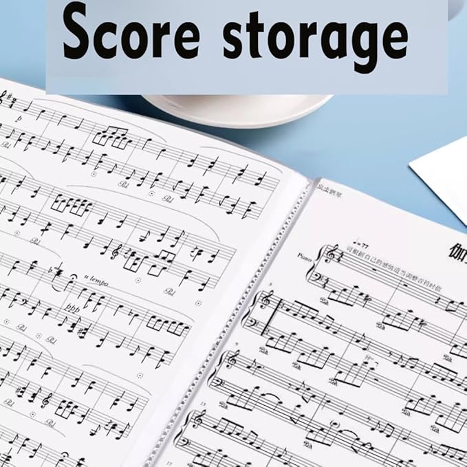 File Folder - 100 Pockets, Durable A4 Letter Size Organizer, Water-Resistant Plastic Dividers, Home/Office/School Document Holder (Blue)