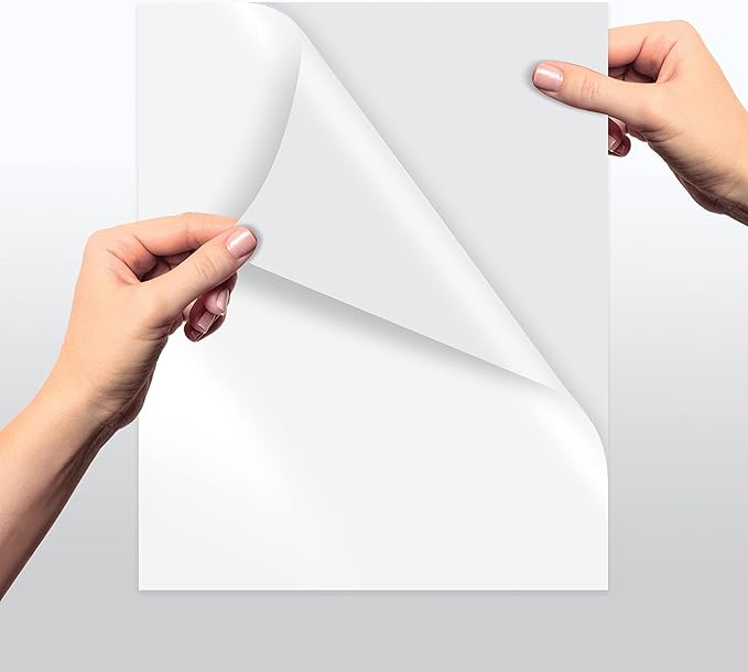 Better Office Products Self-Adhesive Photo Paper, Sticky Photo Paper, Glossy, 8.5 x 11 Inch, 50 Sheets, 135 gsm, Letter Size, 50-Count Pack