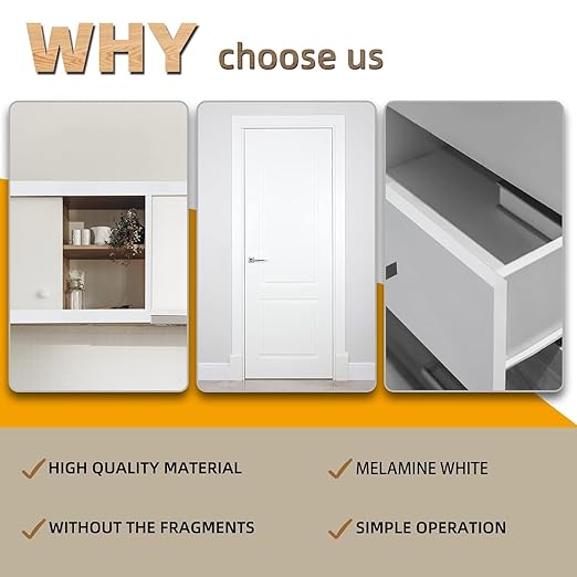 GSCIT Club White Edge Banding, 1 1/2 inch x 50ft Melamine Edge Banding with Hot Melt Adhesive Preglued Cabinet Edge Banding Flexible White Veneer Edging