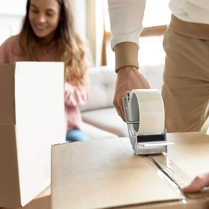 Fast Reload 2 Inch Tape Gun Dispenser Packing Packaging Sealing Cutter TG01 (TG01-WHT)