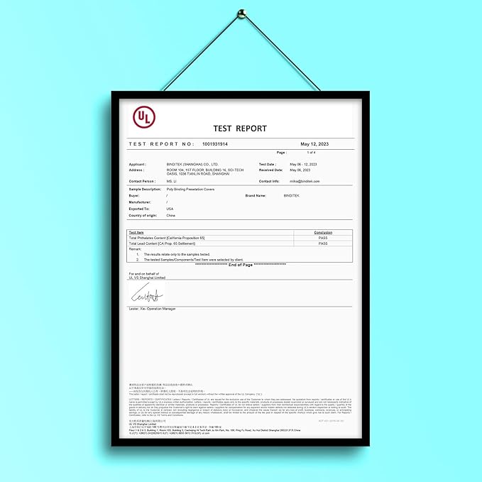 Binditek 10 Pack 20 Mil Sand-Textured Polycover - Super Heavyweight for Business Reports and Proposals - Lightly Sanded Finish - with Square Corners, Un-Punched, Black Color, Office Supplies