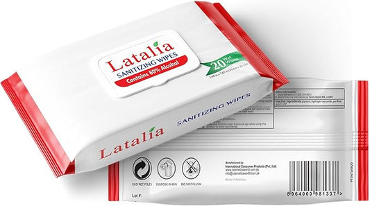 Hand Wipes | 80% Alcohol Hand Sanitizer Wipes for Hands & Face Moisturizing, Gentle, Convenient and Fragrance Free (Pack 0f 1, 20 Counts)