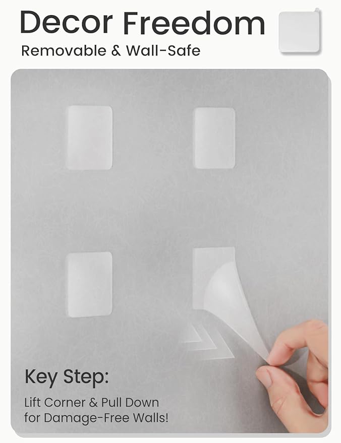 Bumusty Large Cork Board Alternative-36 x24 Felt Bulletin Board Tiles, with 30 Pushpins, 40 Adhesive Tabs, 6-Pack Slat Wall Paneling, Cork Boards for Office Push Pin Board Felt Board-Marble Gray