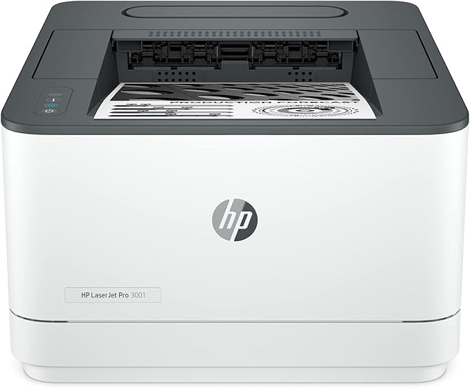 HP LaserJet Pro 3001dw Wireless Black & White Printer, Best-for-Office (3G65OF)