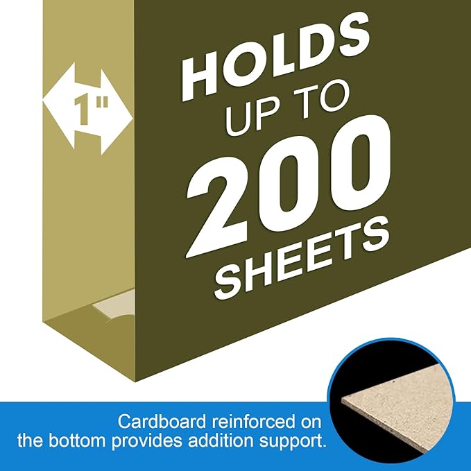 Extra Capacity Hanging File Folders, RAZCC 60 Pack Letter Size Reinforced Hanging Folders with Heavy Duty 1 Inch Expansion for Bulky Files, Filing Cabinet, Adjustable Tabs, Green