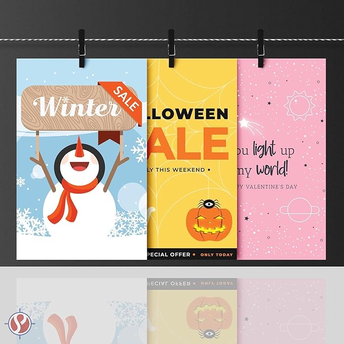 Half Letter Size, 8.5" x 5.5" Pastel Color Cardstock Paper for Arts and Crafts, Scrapbooking, Stationery Printing | Medium Weight 67lb Vellum Bristol (147gsm) Card Stock | 100 Sheets per Pack | Blue