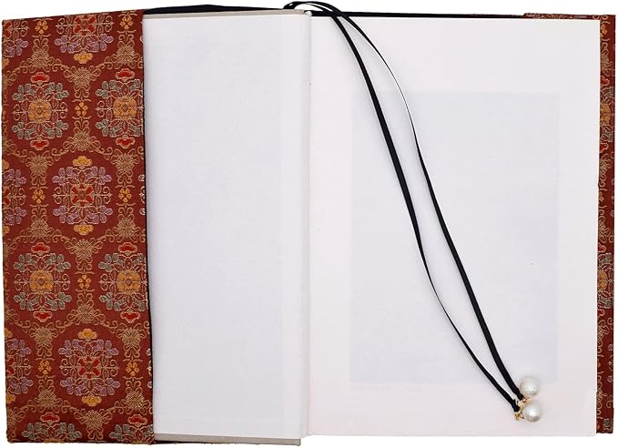 BLBMH A5 Book Covers for Paperbacks Fit for 5.5x8.4 inch Adjustable Book Sleeve Cover for Women Over 15 Soft Cloth Protector for Novels Notebook Journal - Flower Red