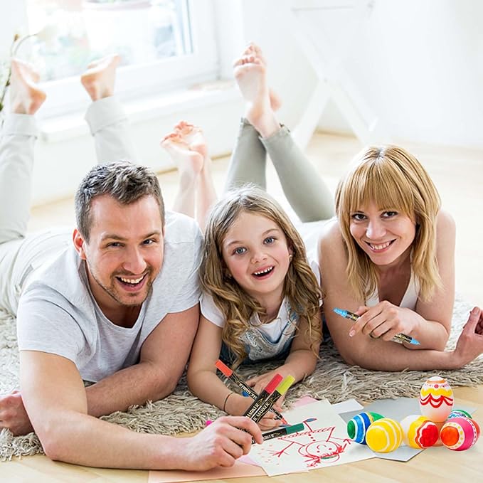 Betem 36 Colors Dual Tip Acrylic Paint Pens Markers, Premium Acrylic Paint Pens for Wood, Canvas, Stone, Rock Painting, Glass, Ceramic Surfaces, DIY Crafts Making Art Supplies