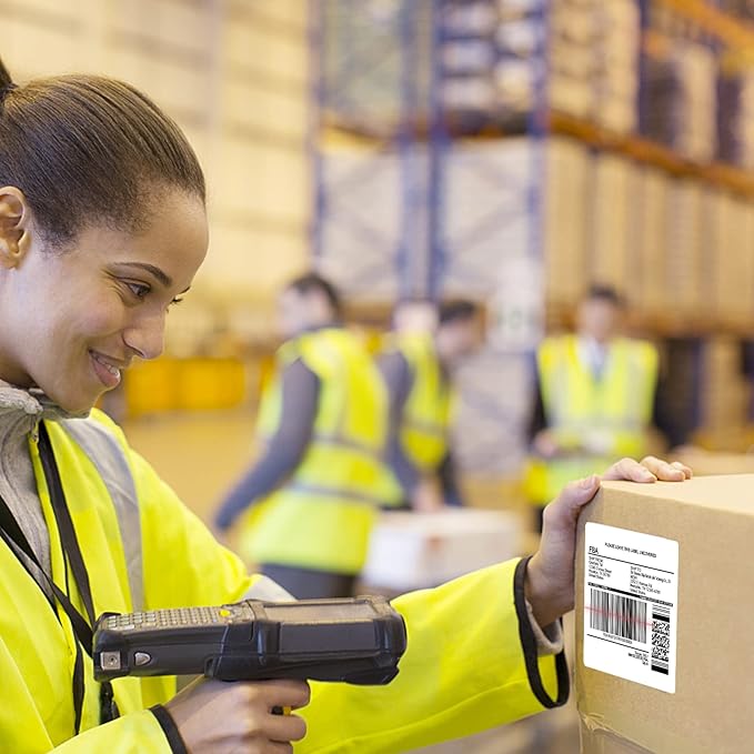 BESTEASY 3 1/3" x 4" Labels Shipping Labels for Laser Inkjet Printers, 6 Up Self Adhesive FBA Address Labels, White Matte Mailing Label Stickers (1000 Sheets, 6000 Labels)